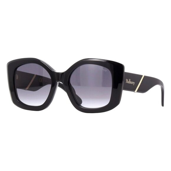 A0605Z New MULBERRY Black Butterfly SML170 0BLK Sunglasses Women - Picture 1 of 4